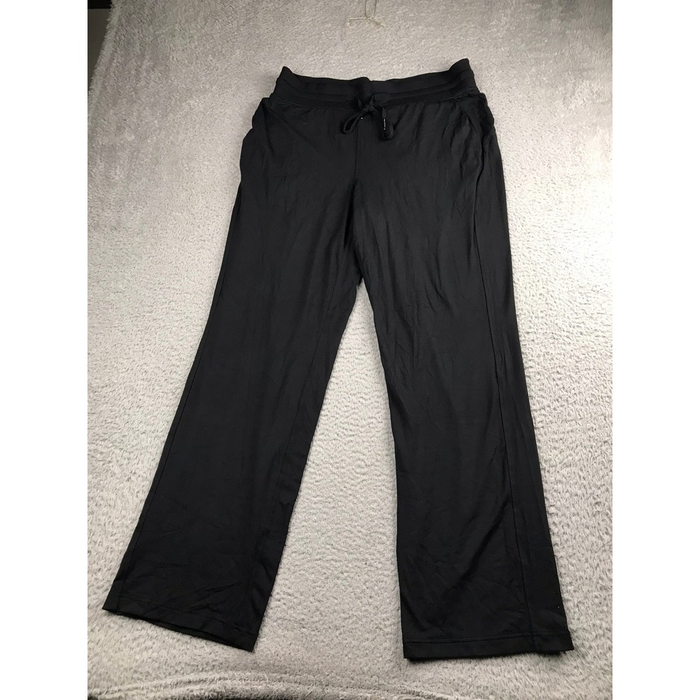 Lululemon Ready to Rulu Straight Leg High Rise Pant Women 12 Black Lightweight